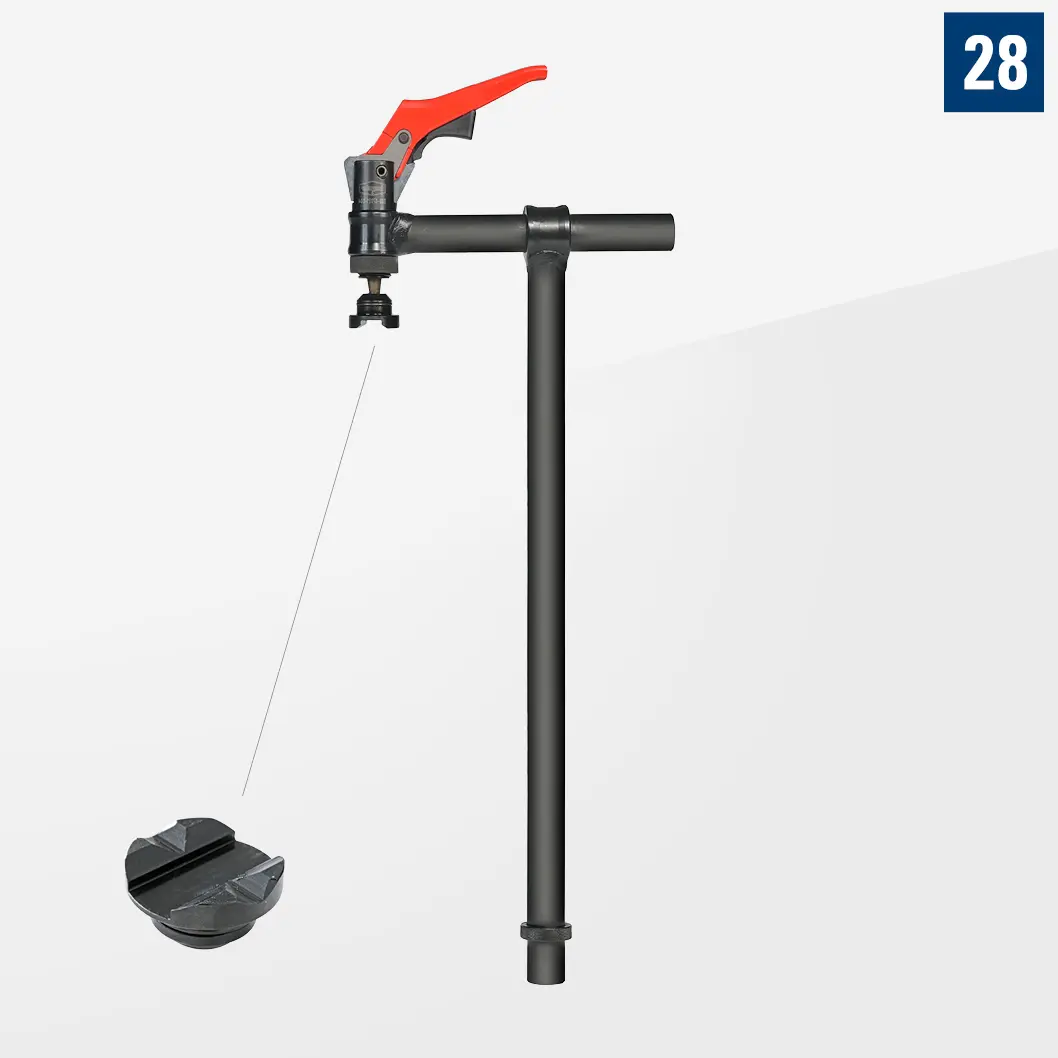 Струбцина 180° с быстрозажимным цилиндром H500 D28-07005-041