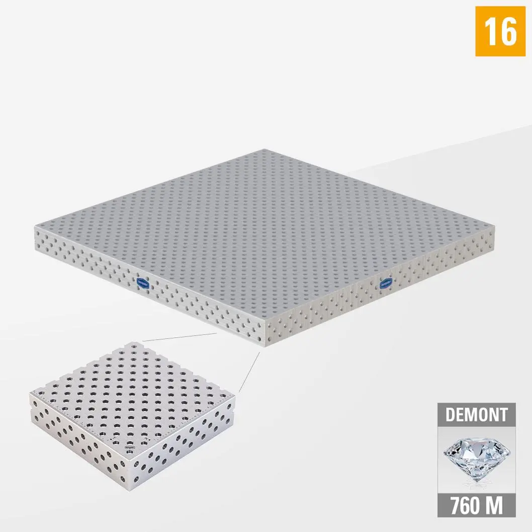 PROFIPlusLINE PL 3D Сварочный стол 16 1200х1200 Азотированный DEMONT 760 M без опор