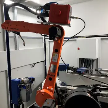 Роботизированный комплекс для MIG/MAG сварки штоков и корпусов амортизаторов