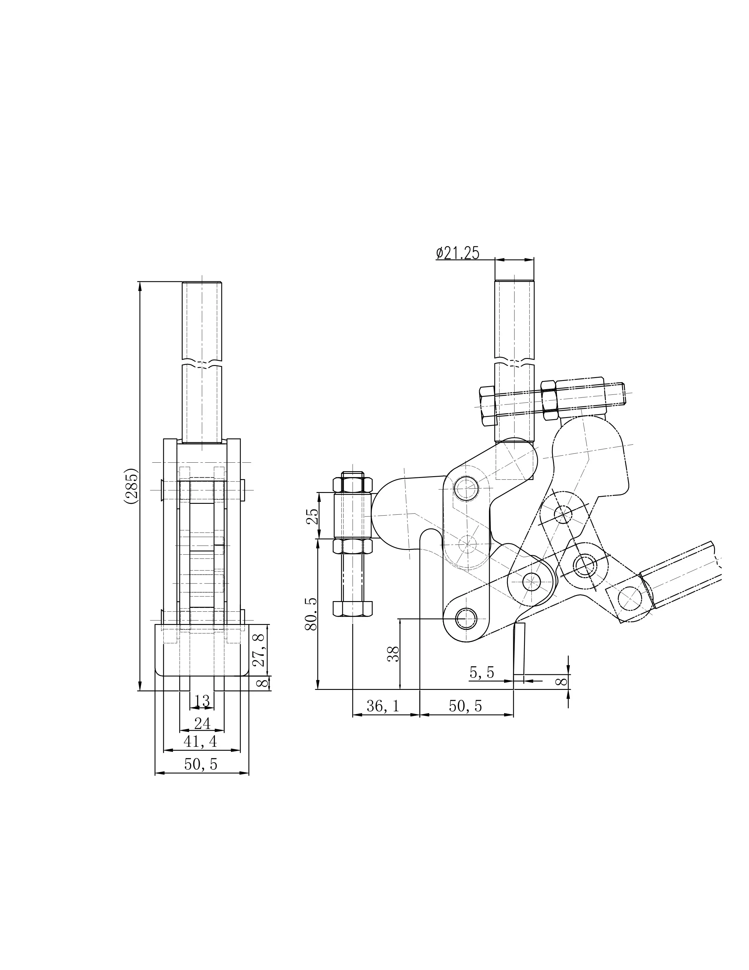 Прижим шарнирно-рычажный Арт. CH-101KS