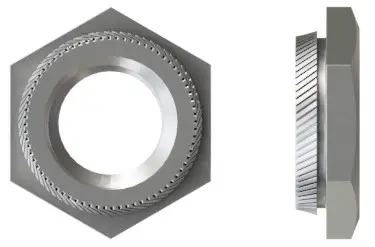 Резьбовая запрессовочная шестигранная гайка K-Nut Сталь оцинкованная M6 для металла тощиной 1,8 мм