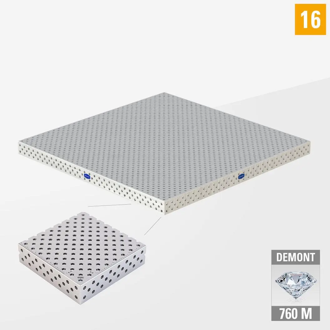 PROFIPlusLINE PL 3D Сварочный стол 16 1500х1500 Азотированный DEMONT 760 M без опор