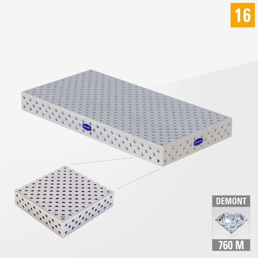 PROFIPlusLINE PL 3D Сварочный стол 16 1000х500 Азотированный DEMONT 760 M без опор