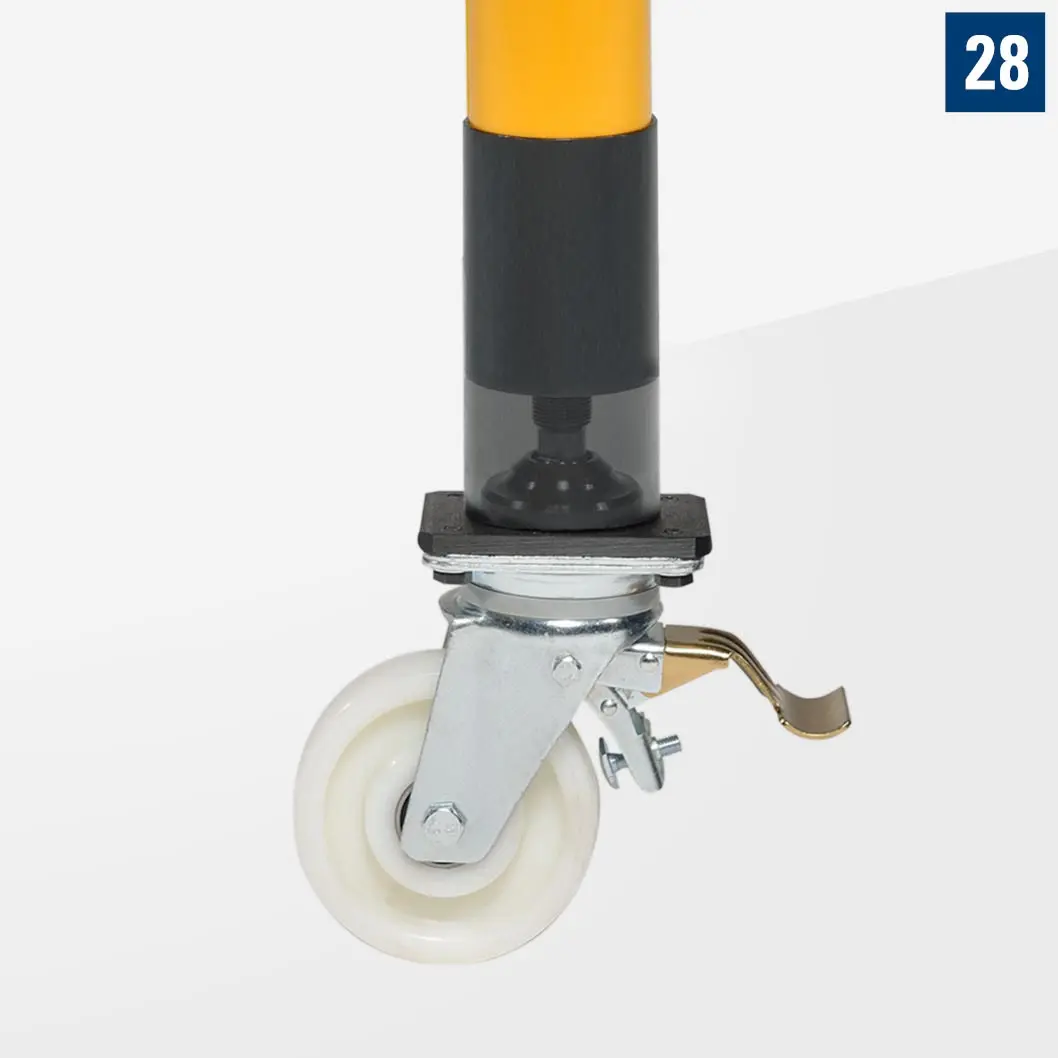 Опора на колесах с тормозом D28 PL28-10010-002