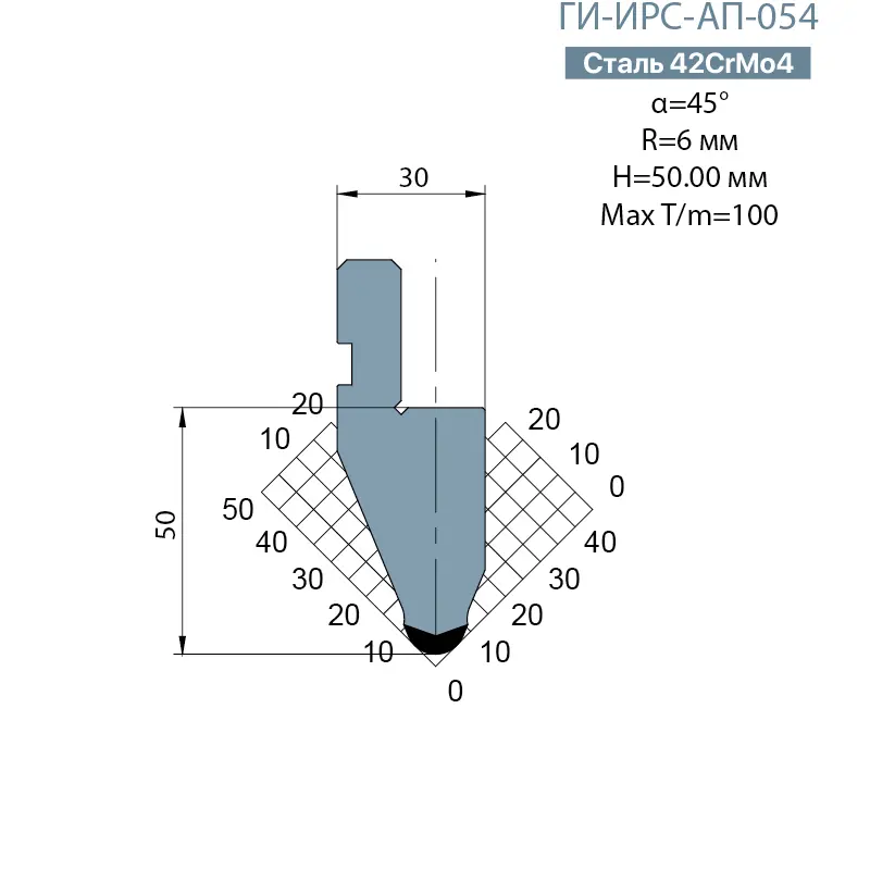Пуансон Promecam-Amada ГИ-ИРС-AП-054