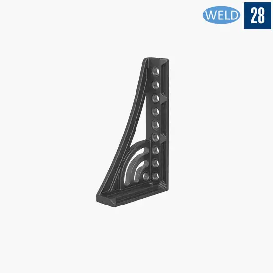 Упорный и крепежный угольник 500 G(левый) с поворотным угольником