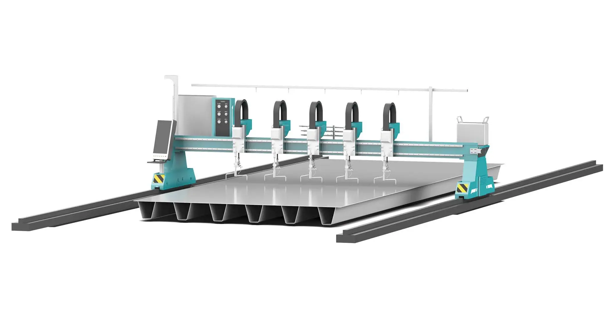 Правильная машина для П-образных рёбер и нижней плиты (холодная/горячая правка)
