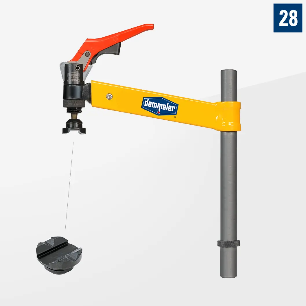 Выравнивающая струбцина с быстрозажимным цилиндром ширина зажима 200 D28-07002-001