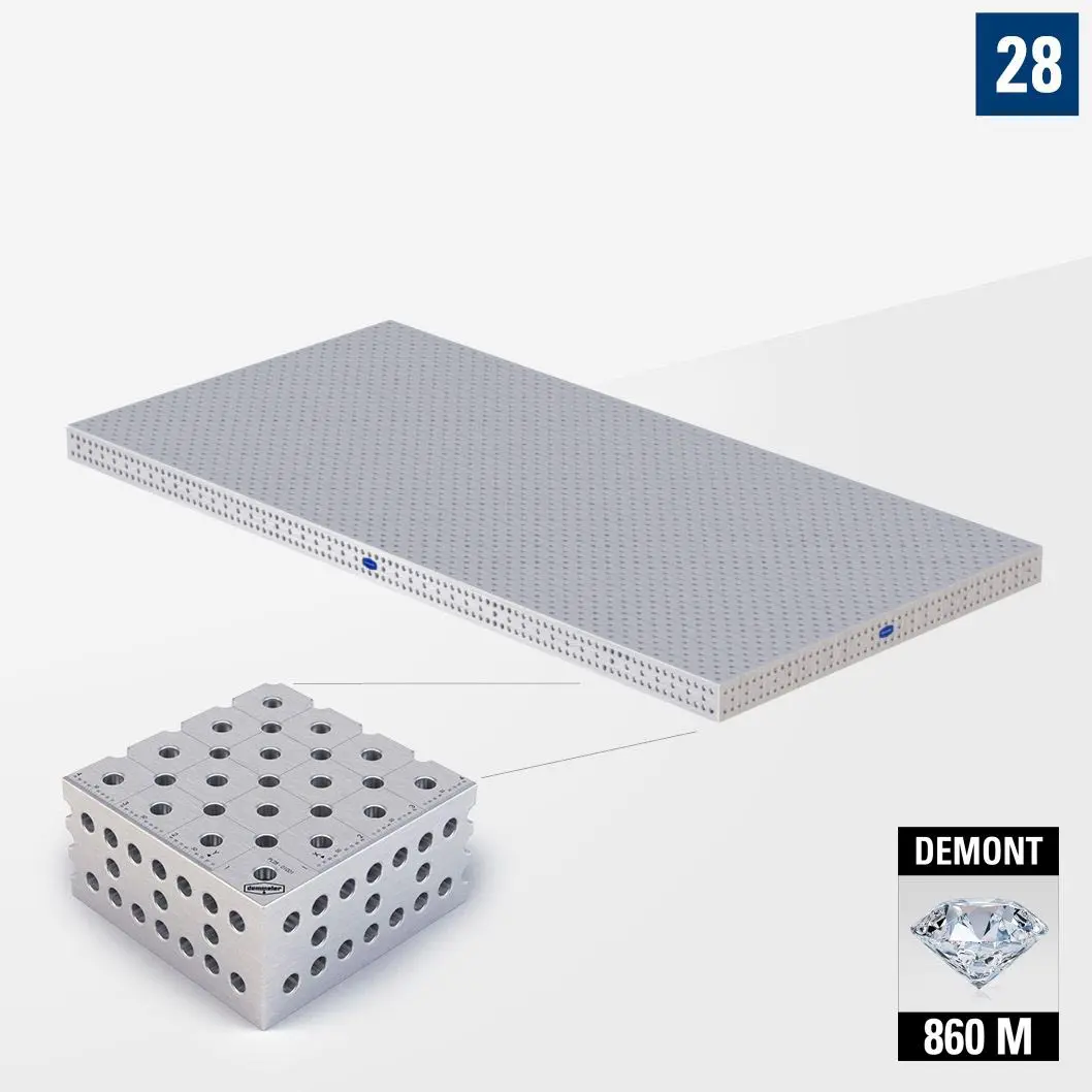 PROFIPlusLINE PL 3D Сварочный стол 28 4800х2400 Азотированный DEMONT 860 M без опор PL28-11085-700
