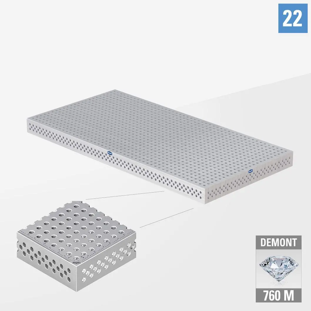 PROFIPremiumLINE PP 3D Сварочный стол 22 2400х1200 Азотированный DEMONT 760 M без опор PP22-01003-50