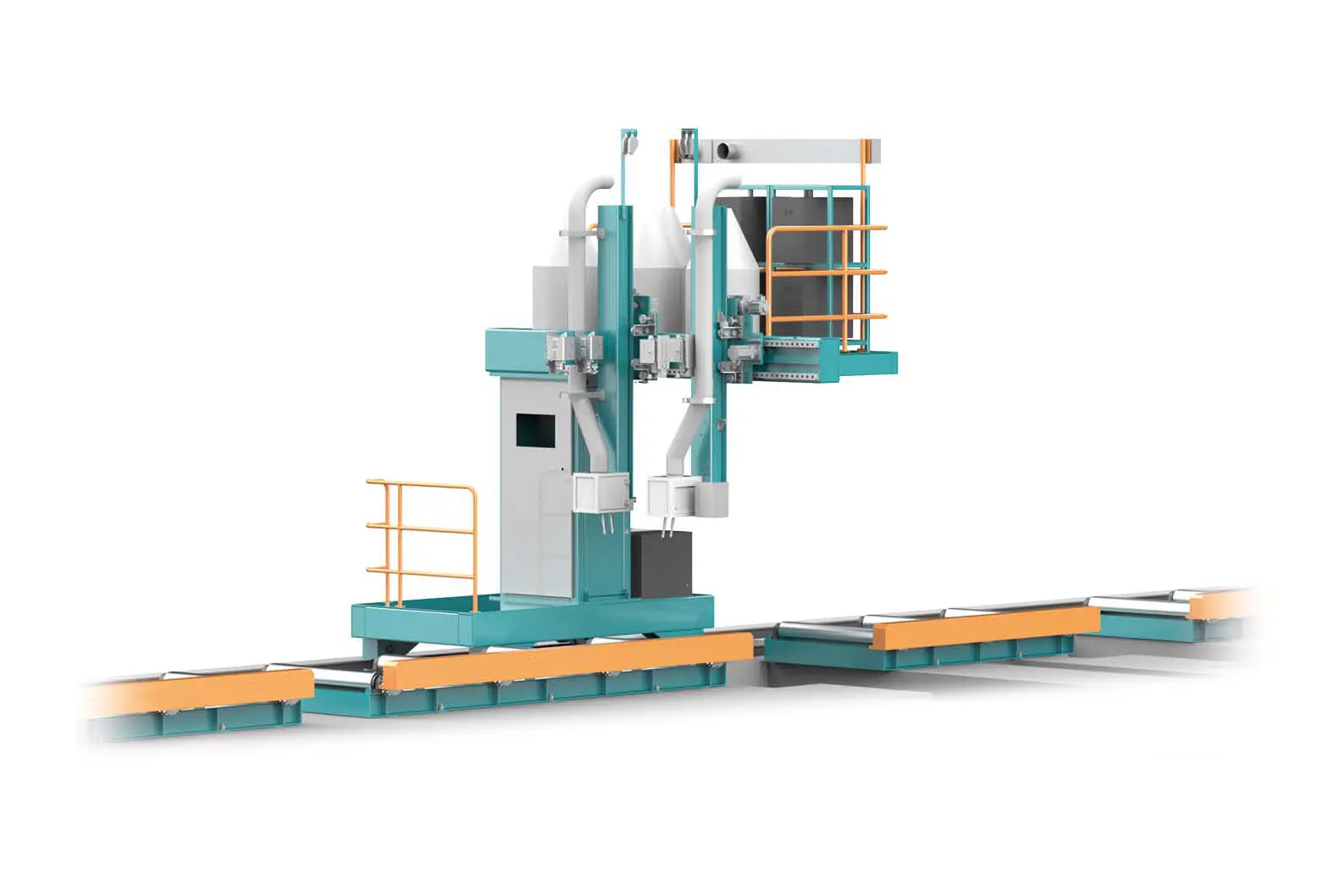 Консольный станок для сварки в защитных газах с подваркой корня шва