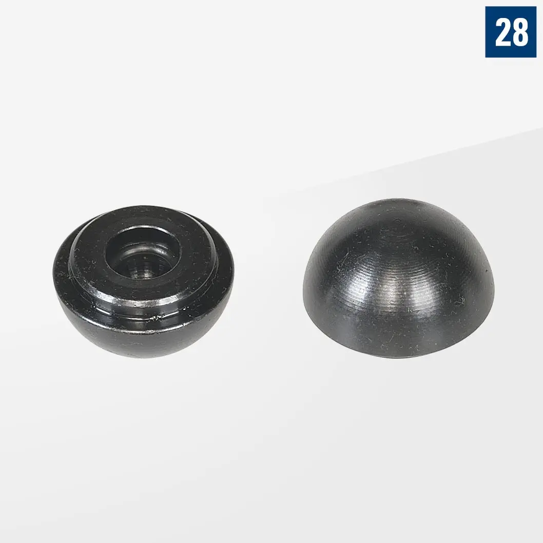 Зажимной диск шаровой формы Сталь с отделкой чернением D28-07011-004