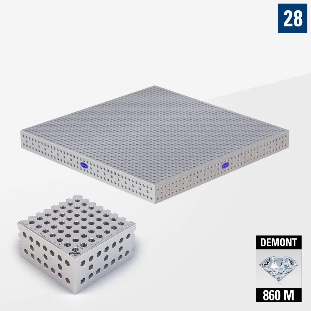 PROFI Premium LINE PP 3D Сварочный стол 2000х2000 Азотированный DEMONT 860 M Без опор PP28-01006-700