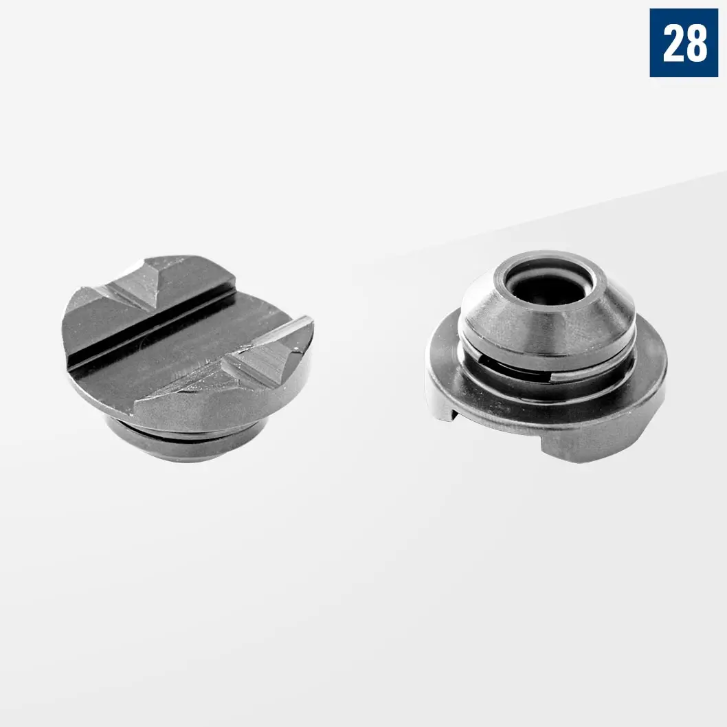 Прижимная и опорная деталь/Зажимной диск с V-блоком Алюминий 1 шт D28-07011-025