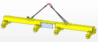 BF 4/160 X Фиксированная магнитная траверса г/п 16000 кг