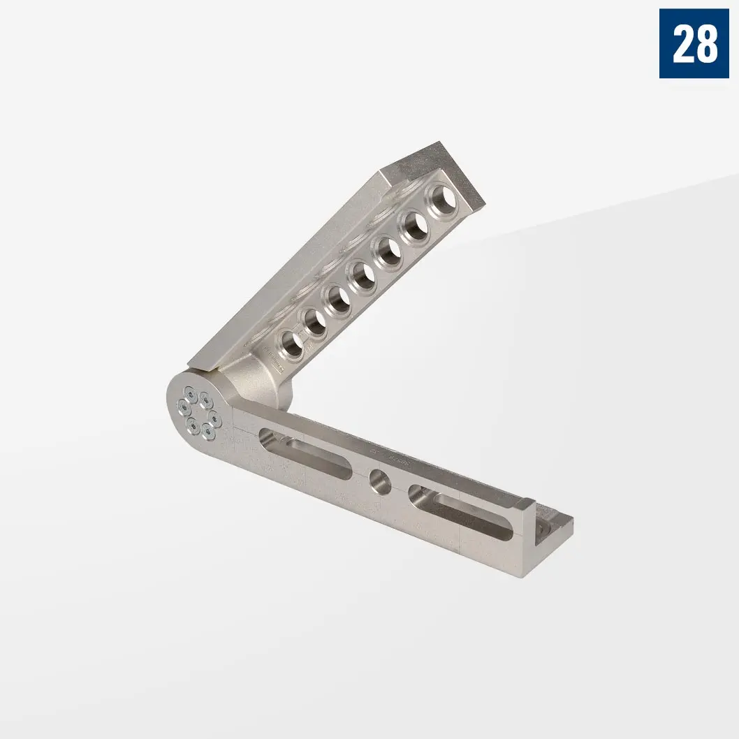 Регулируемый угол Алюминий-титан Правый D28-03007-004