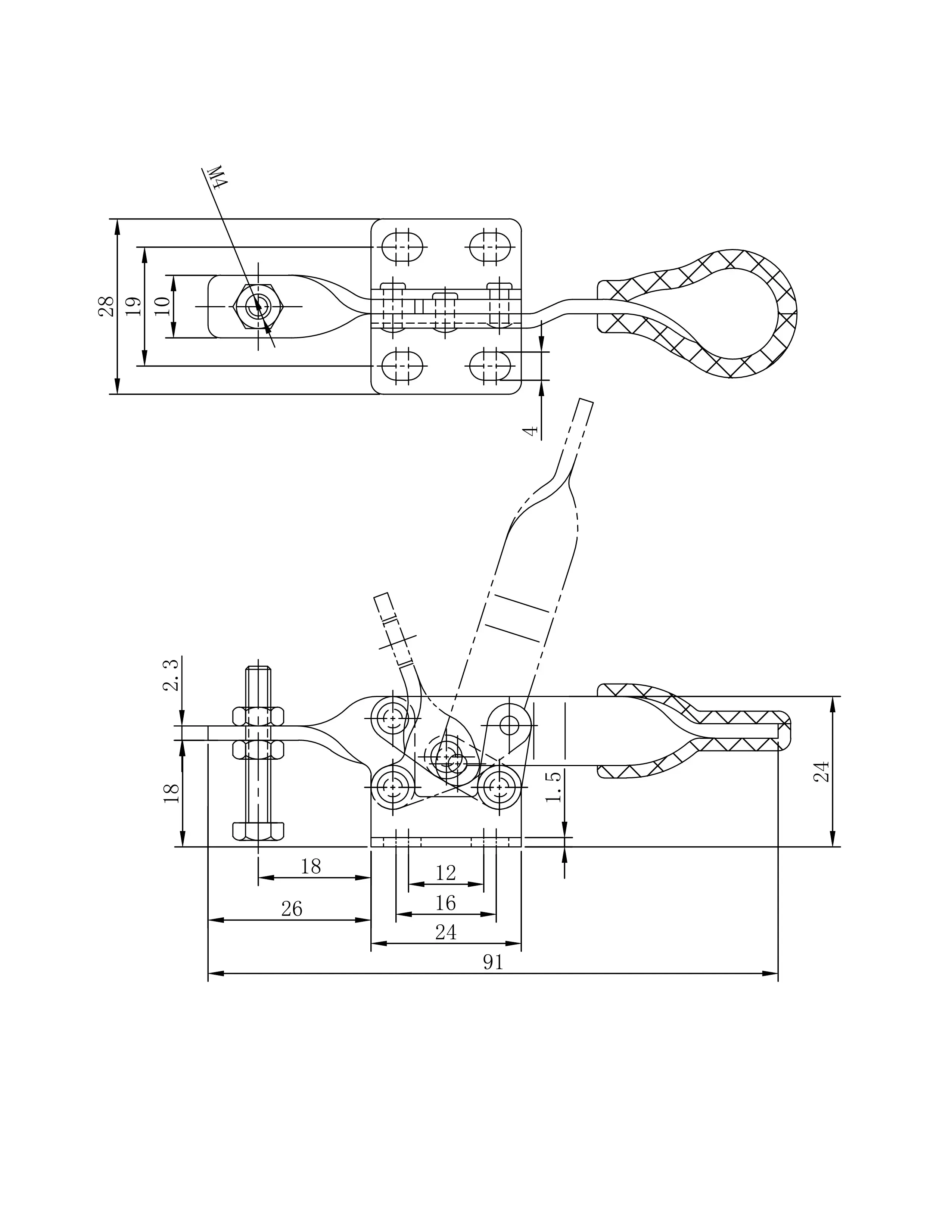 Прижим шарнирно-рычажный Арт. CH-20100