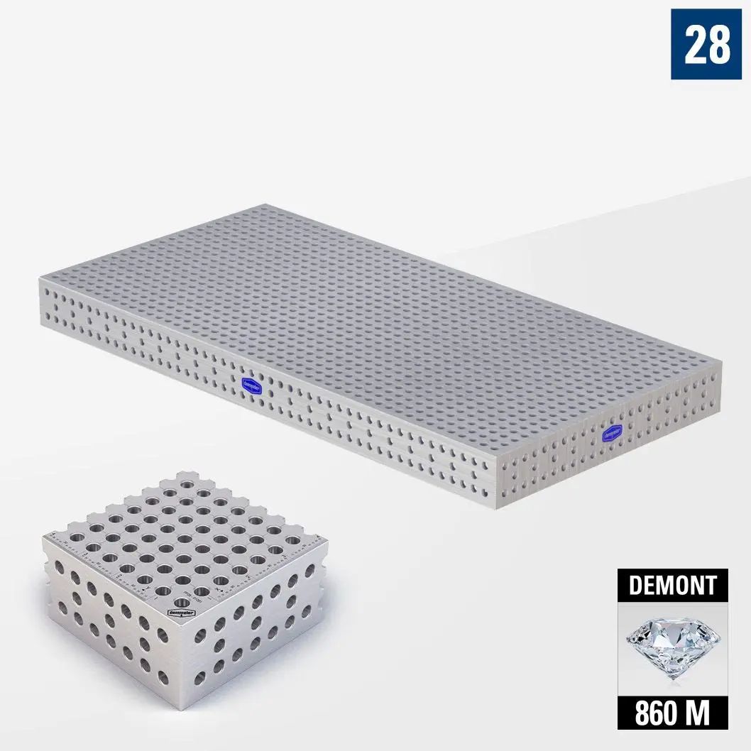 PROFI Premium LINE PP 3D Сварочный стол 2400х1200 Азотированный DEMONT 860 M Без опор PP28-01003-700