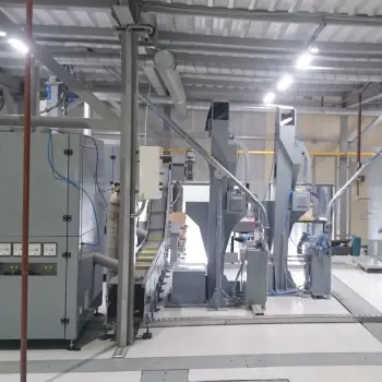 Автоматическая линия двухдуговой наплавки медно-ведущего пояска на изделия специального назначения