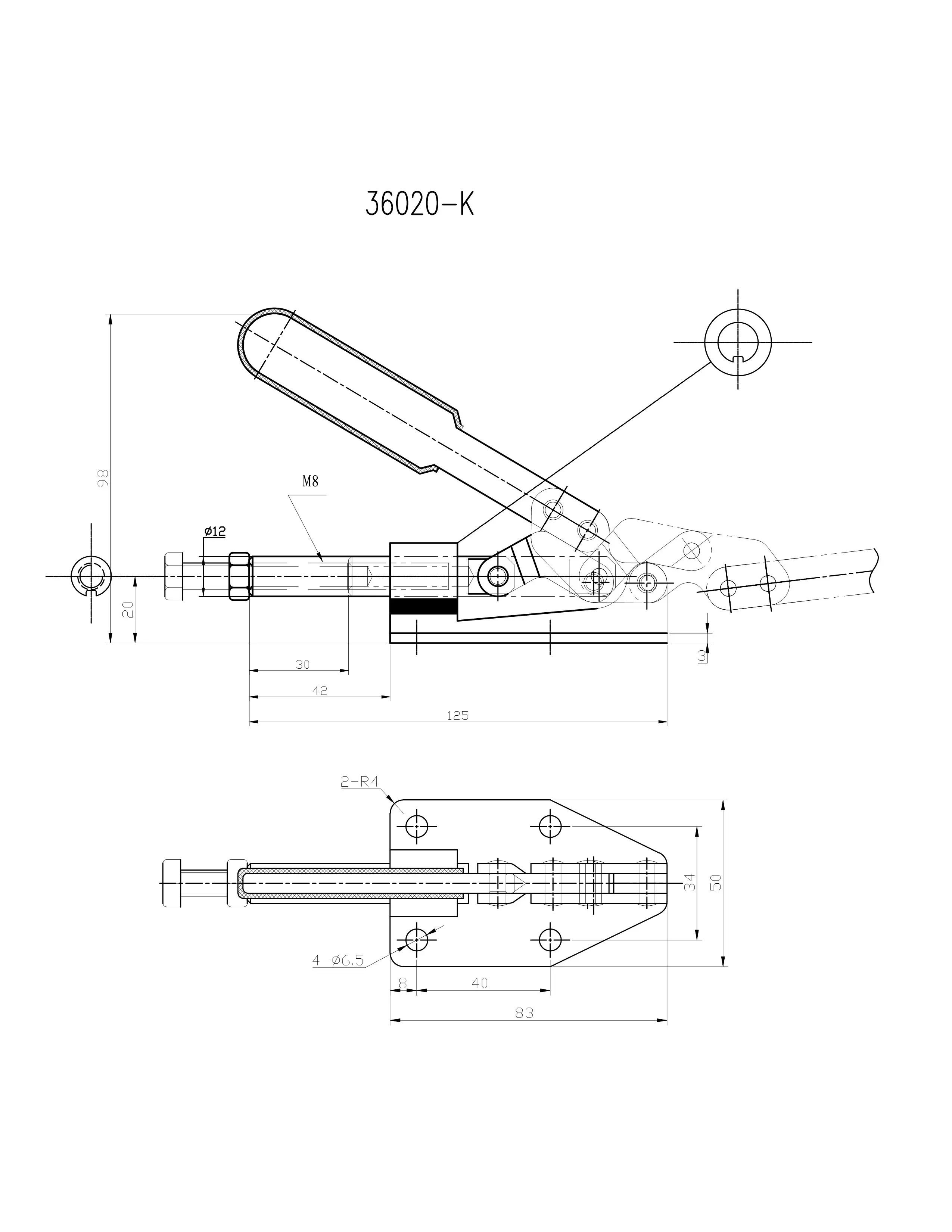 Прижим шарнирно-рычажный Арт. CH-36020K