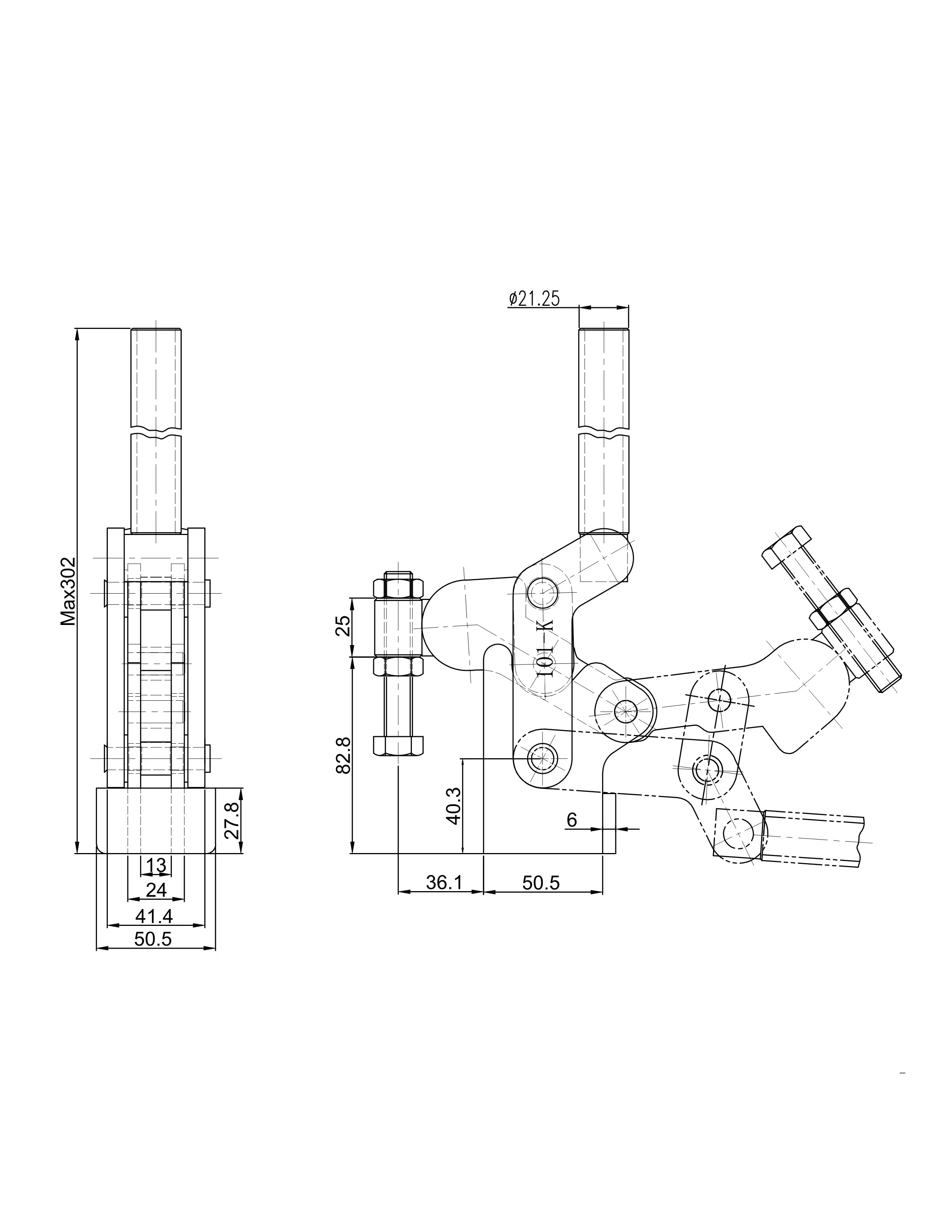 Прижим шарнирно-рычажный Арт. CH-101K