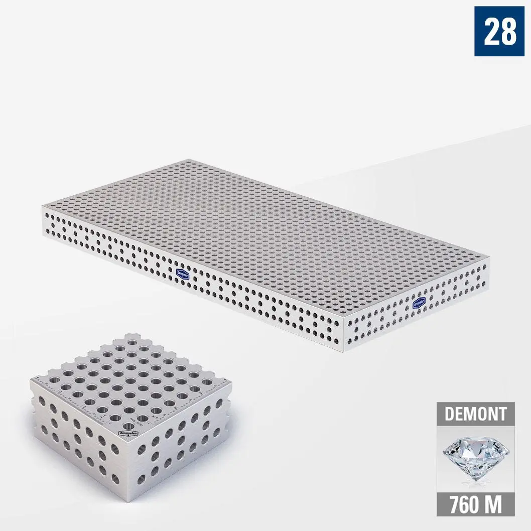 PROFI Premium LINE PP 3D Сварочный стол 2000х1000 Азотированный DEMONT 760 M Без опор PP28-01002-500