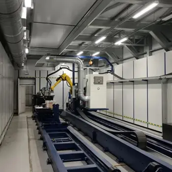 Роботизированный комплекс для лазерного термоупрочнения, гибридной лазерно-дуговой наплавки, гибридной лазерно-дуговой сварки