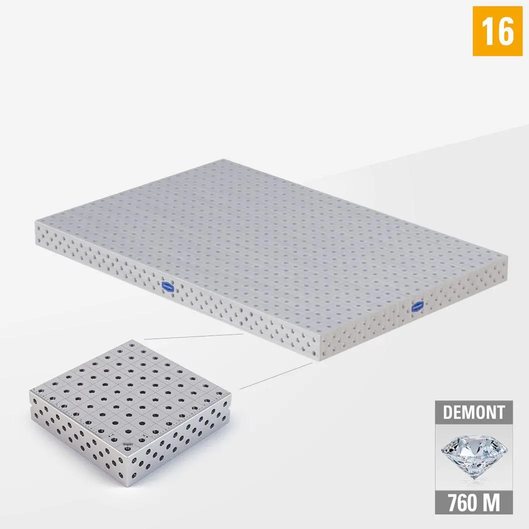 PE 3D Сварочный стол 16 1500х1000 Азотированный DEMONT 760 M без опор