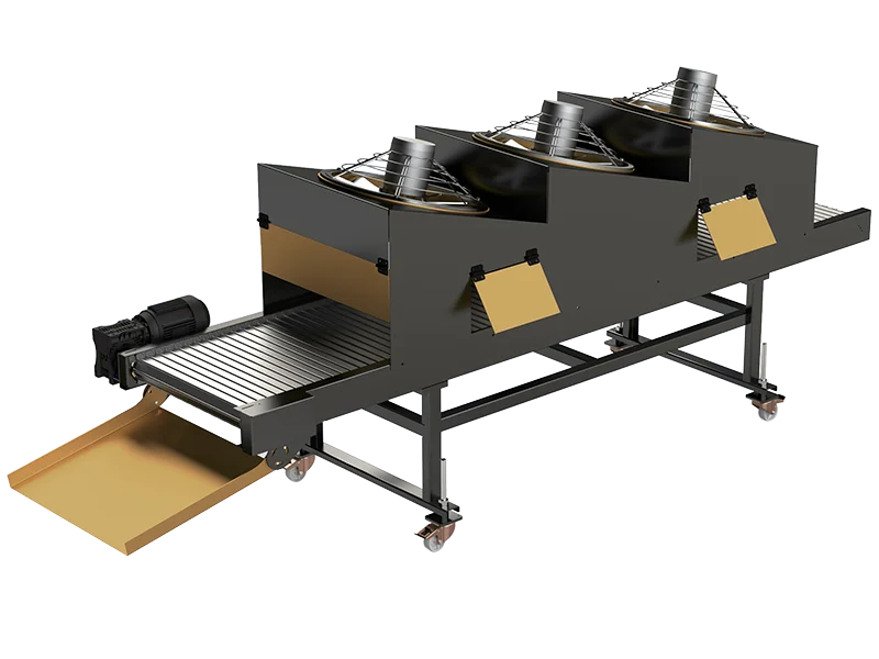 Конвейер для охлаждения горячих материалов. Серия IVT-A-A007