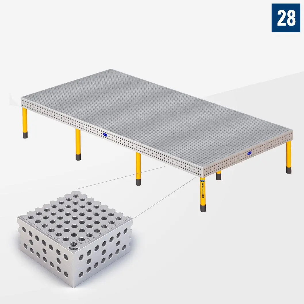 PROFI Premium LINE PP 3D Сварочный стол 4800х2400 Стандартное исполнение Со стандартными опорами PP2