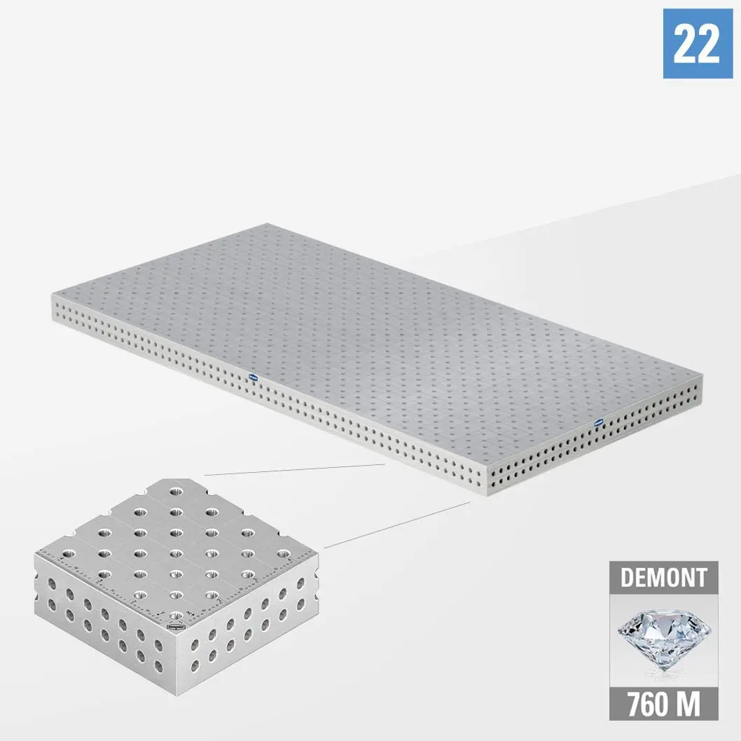 PROFIPlusLINE PL 3D table 22 3000х1500 Азотированный DEMONT 760 M без опор PL22-01004-500