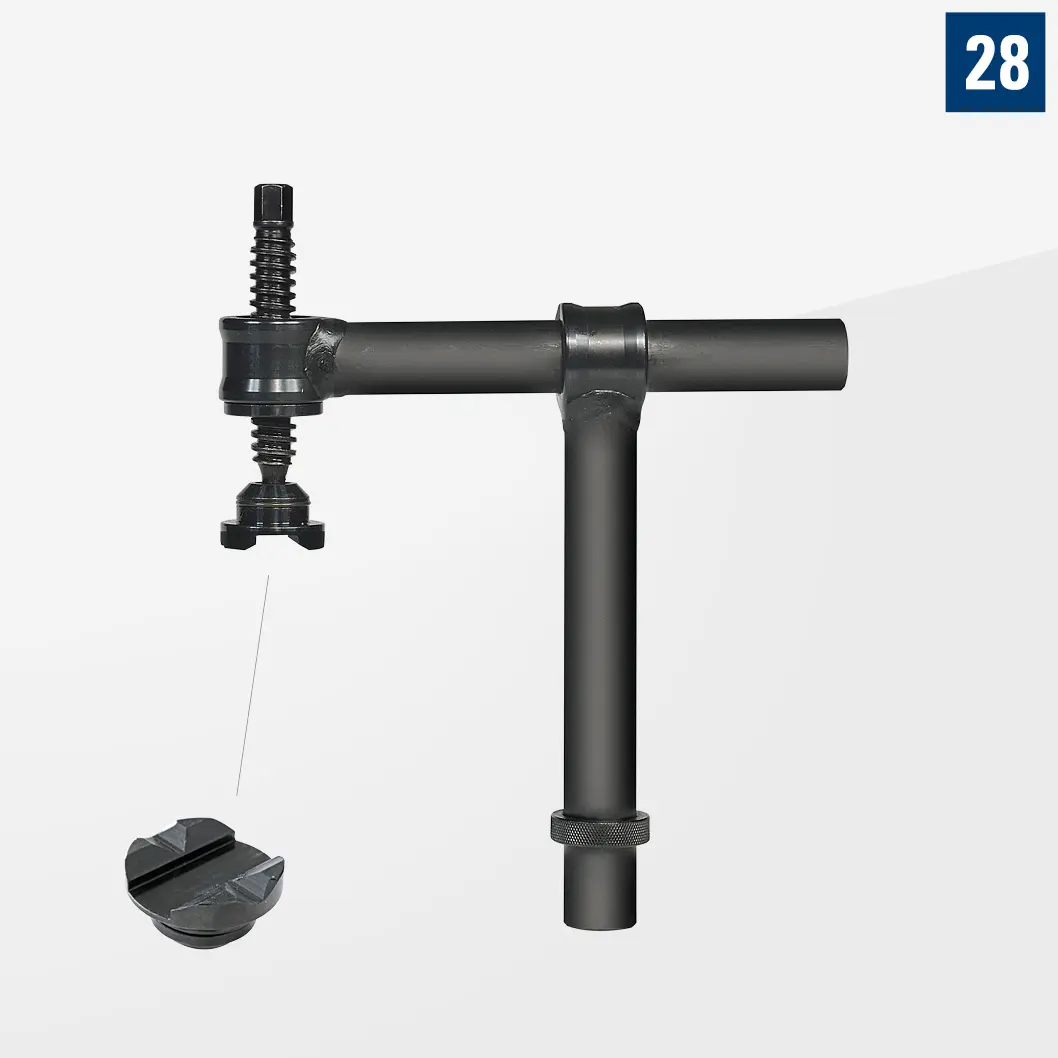 Струбцина 180° с коротким шпинделем H220 D28-07005-002