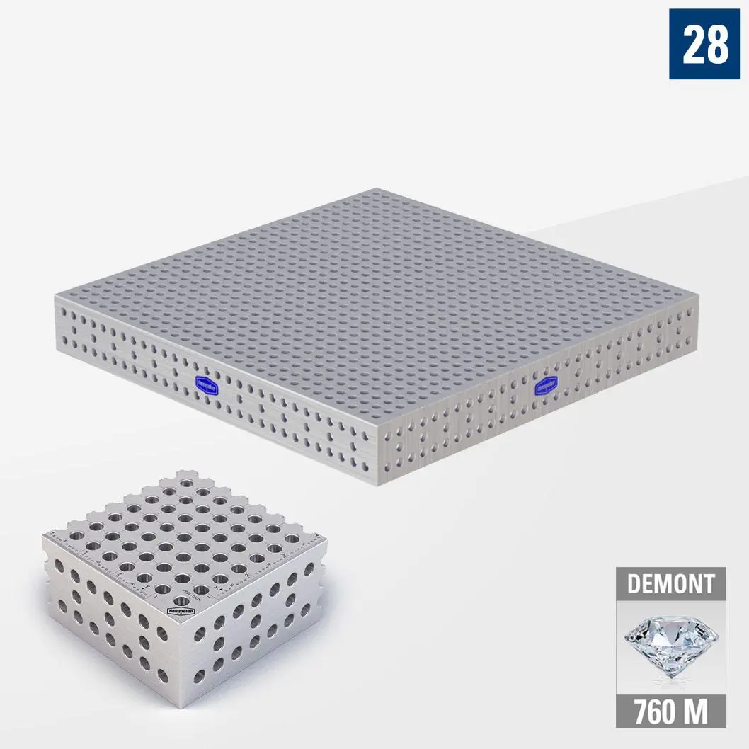 PROFI Premium LINE PP 3D Сварочный стол 1500х1500 Азотированный DEMONT 760 M Без опор PP28-01031-500