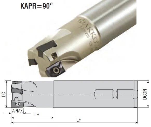 AEM90-AD1003-D26-C25-L200-Z03 S-тип концевая фреза