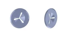 Клипса диаметром 30 мм для гвоздя диаметром 2 мм, тип R Оцинкованная сталь Арт. 49-12-001