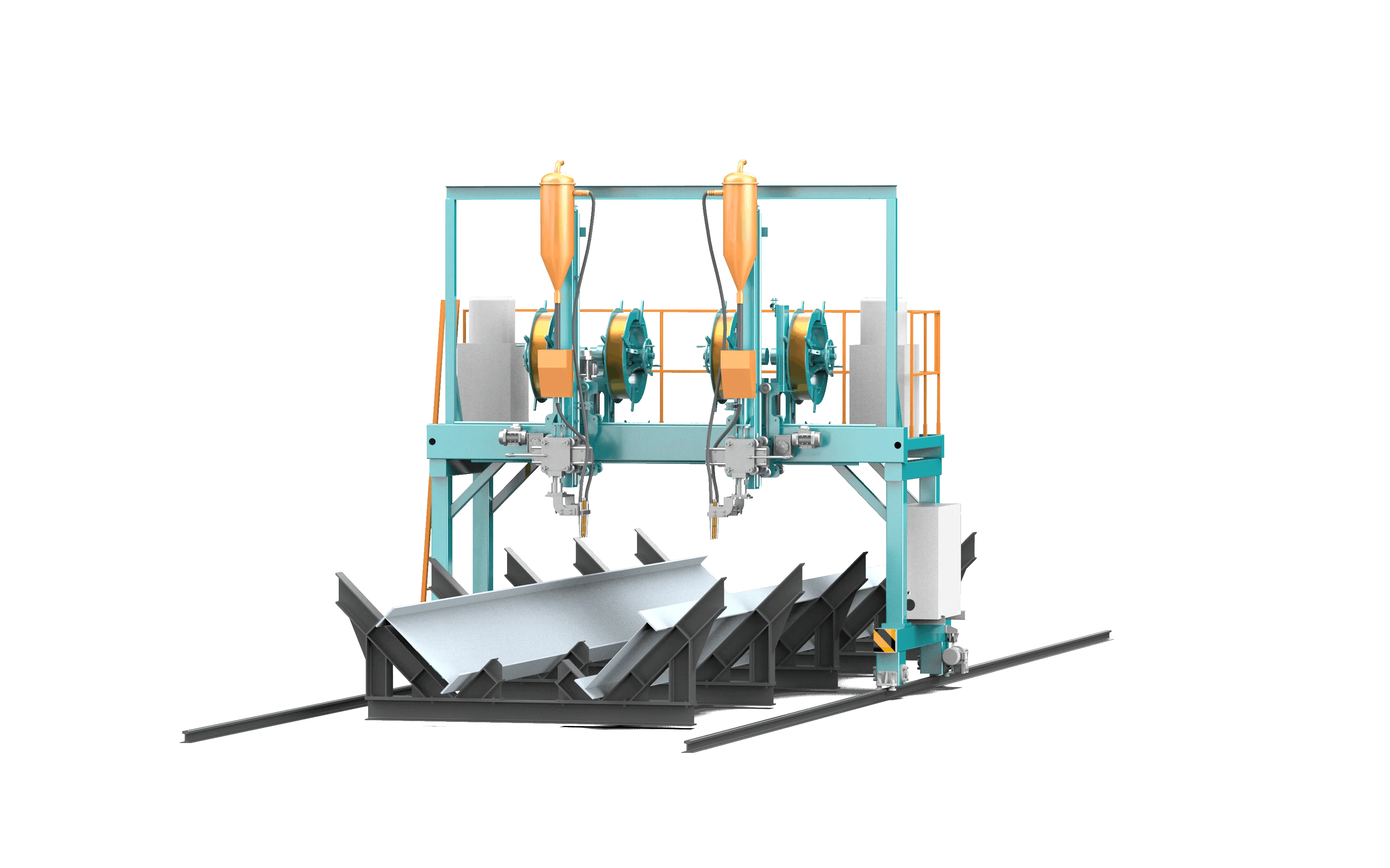 Линия для сборки и сварки тавровых балок