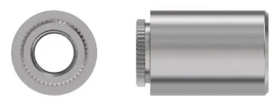 Втулка запрессовочная M4x14 KFE-M4-14 Сталь Электро-луженое покрытие