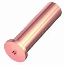 Шпилька приварная без резьбы стальная Омедненная 3x40 21-03-040