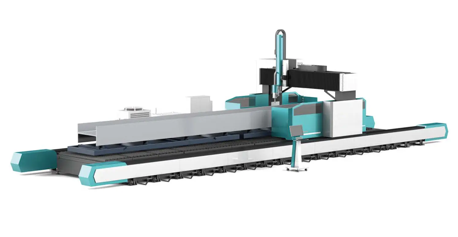 Комбинированный лазерный станок для обработки профилей и листового металла