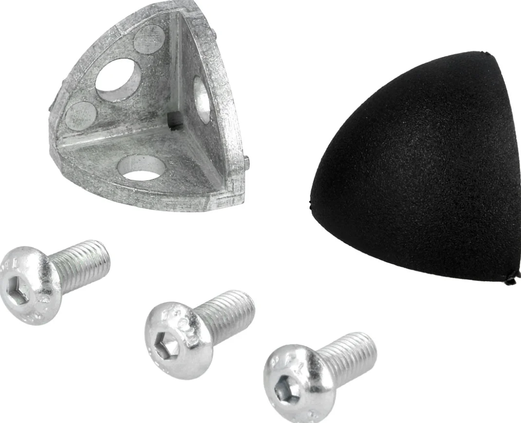 Трехсторонний сферический соединитель R40 для алюминиевых профилей, ALF-SC40TR