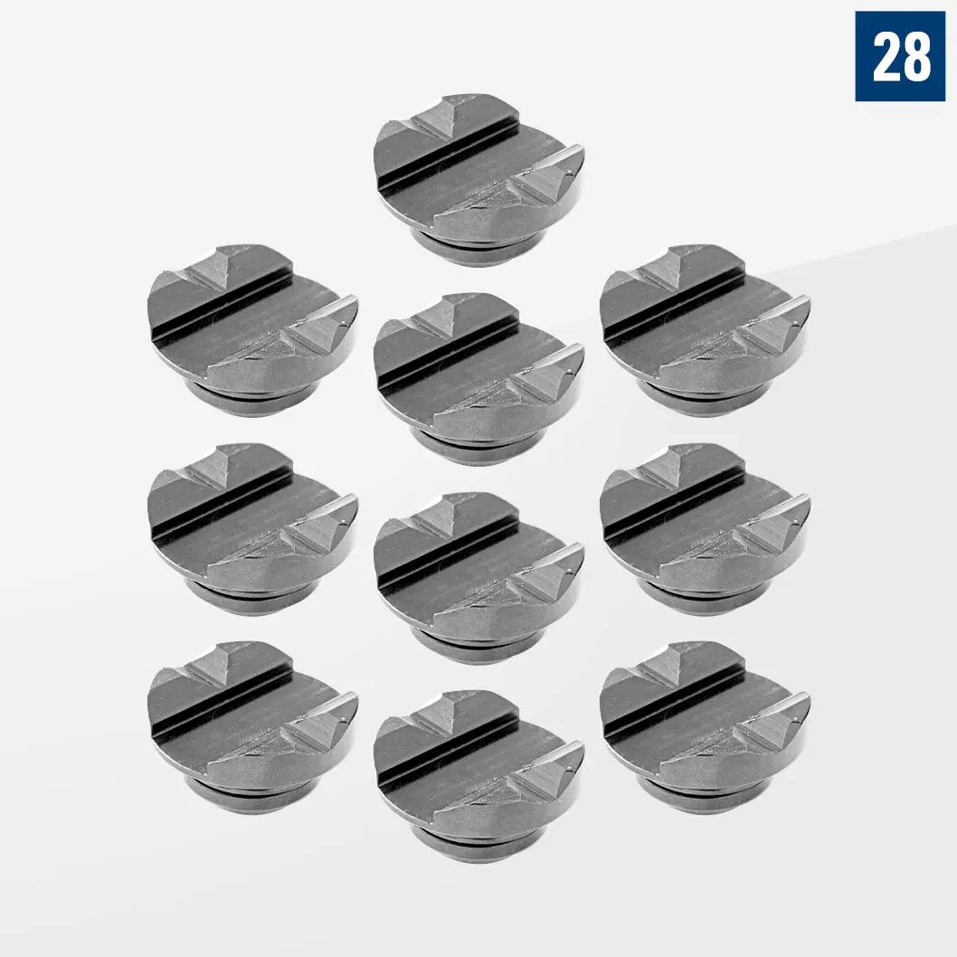 Прижимная и опорная деталь/Зажимной диск с V-блоком Алюминий 10 шт D28-07011-026