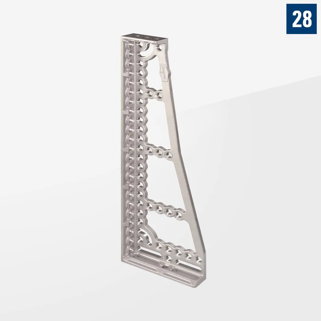 PROFIPremiumLINE Упорный угол Алюминий-титан 1200 Левый P28-03009-001