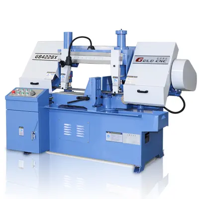 Полуавтоматический двухстоечный ленточнопильный станок по металлу GB4228X-60