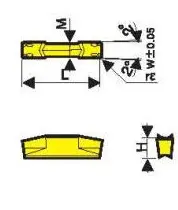 Твердосплавная сменная пластина для обработки канавок и отрезки TDC-3