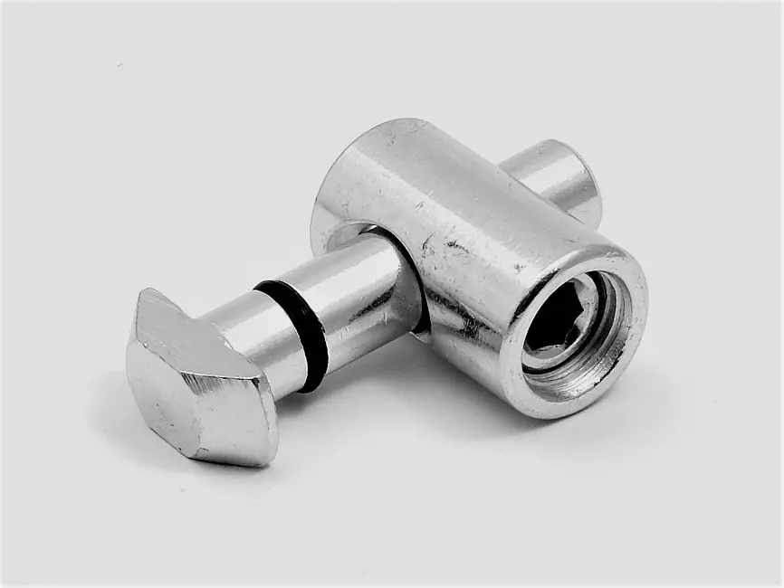 Быстрый соединитель встроенного типа для алюминиевых профилей М8, паз 8, угол 0 градусов, ALF-FCM8-8/0