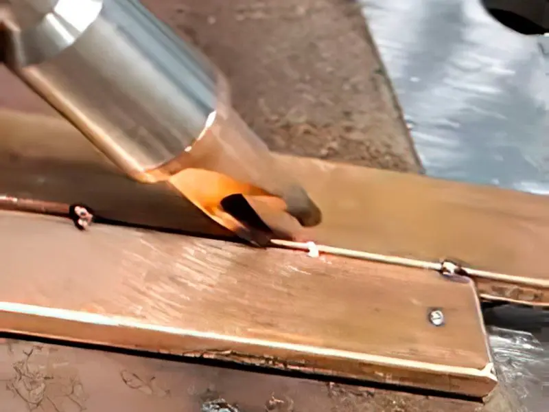 Сварка меди лазерным пистолетом