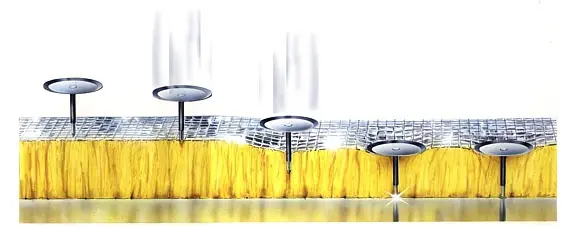 Установка приварного крепежа для монтажа теплоизоляции