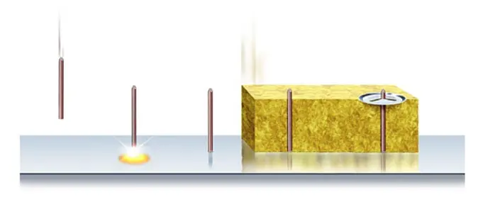 Установка приварного крепежа для монтажа теплоизоляции