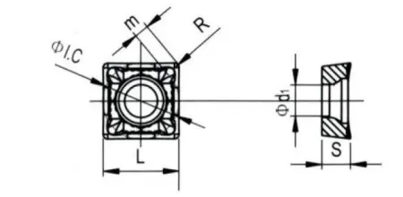 Твердосплавная токарная пластина SCGT-120412-LH