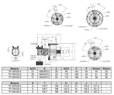 TF-CM105 Гидравлический приводной цилиндр